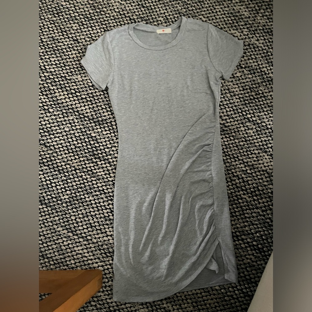 Grey maternity dress